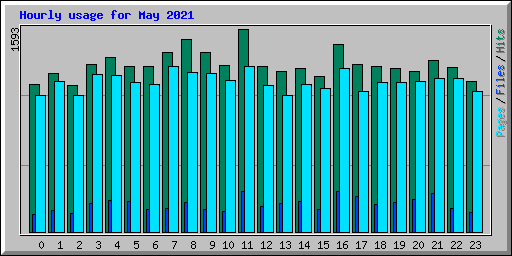 Hourly usage for May 2021